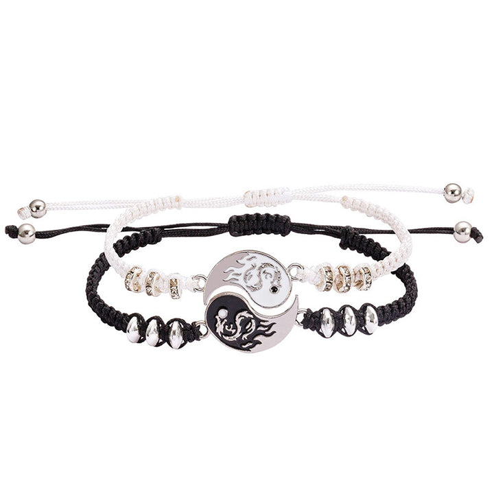 Buddha Stones 2 stuks Yin Yang Draak Armband - image 0