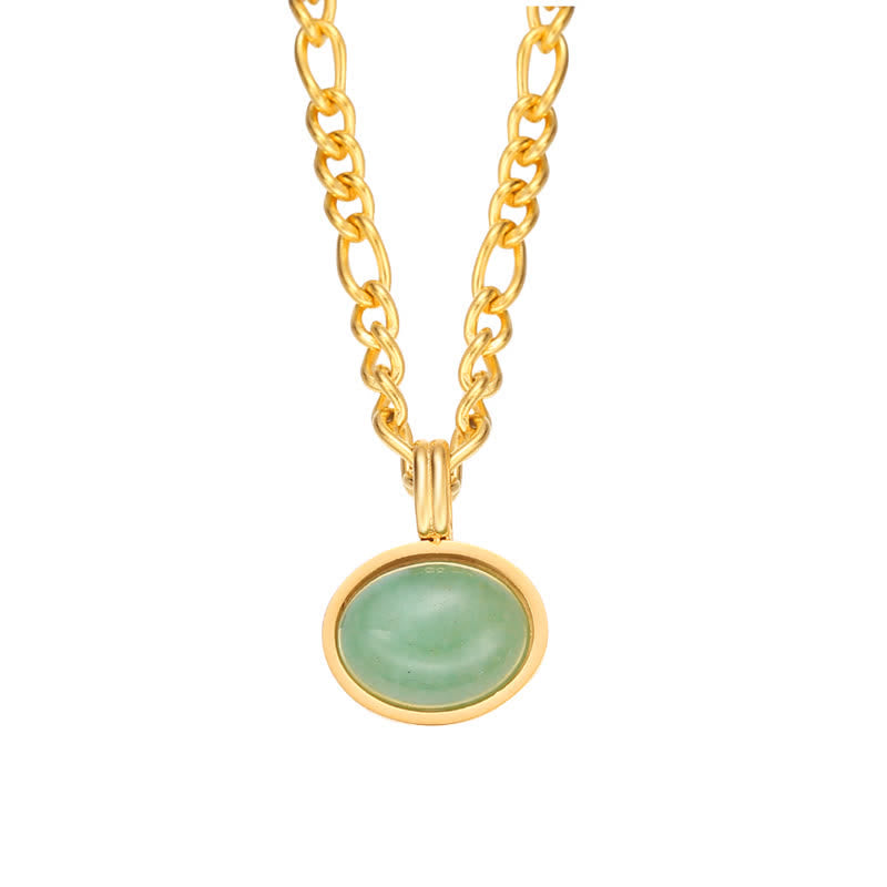 Ovale turquoise hanger van sterk titaniumstaal voor Ketting - image 15