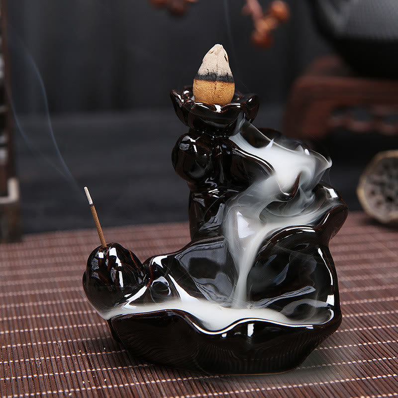 Handgemaakte waterval Wierook met terugstroomkegel, keramische brander - image 1