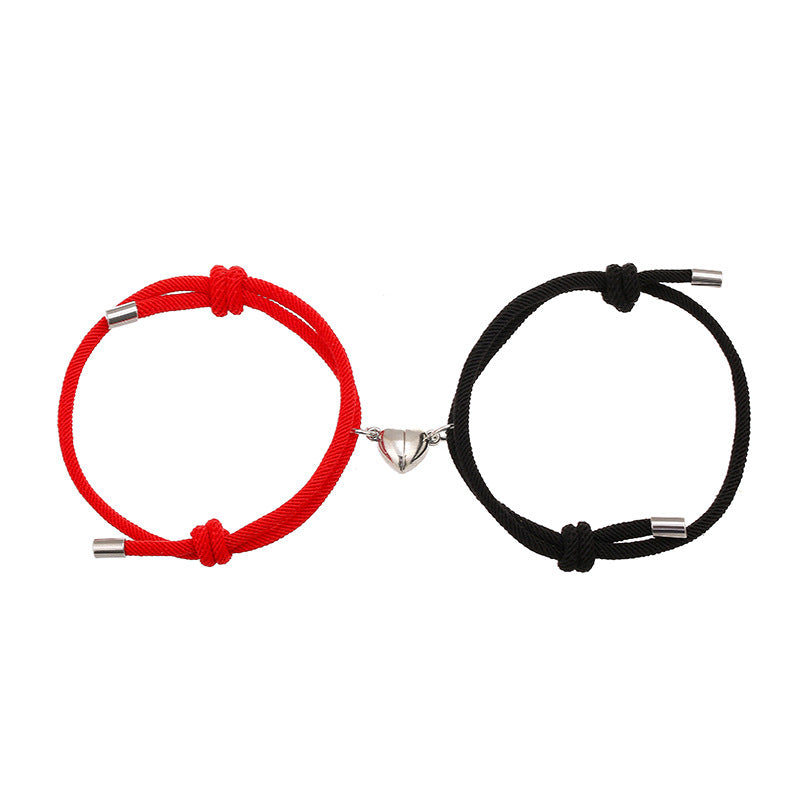 2 stuks magnetische Armband voor koppels - Rood &amp; Zwart - image 6