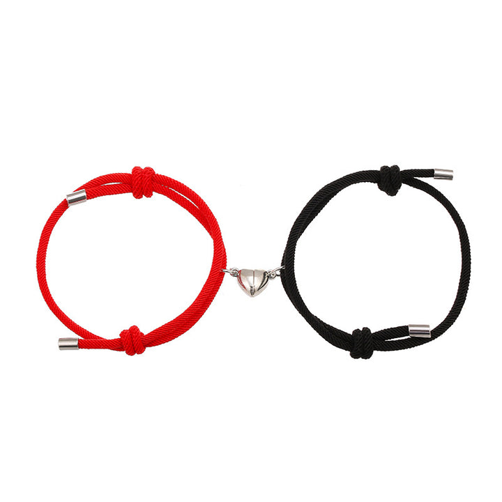 2 stuks magnetische Armband voor koppels - Rood &amp; Zwart - image 6