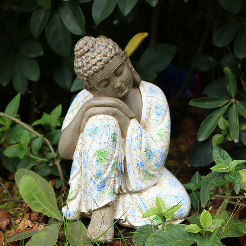Buddha Stones Mediterende Zen Boeddha Sereniteit Beeldje van Hars voor Woondecoratie - image 15