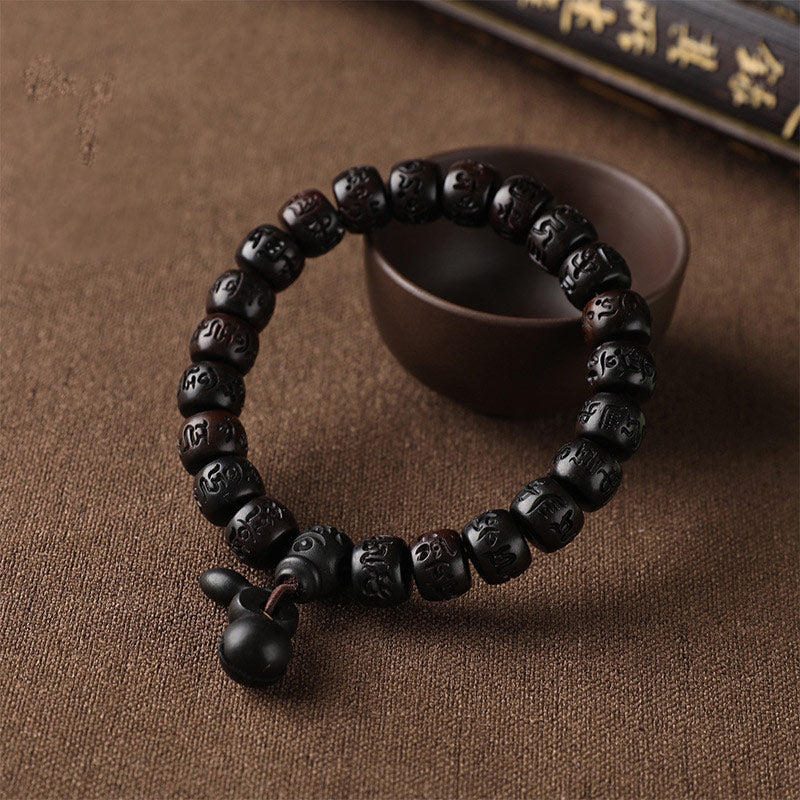 Buddha Stones Tibetaanse Armband ter bescherming tegen blikseminslag van hout - image 2