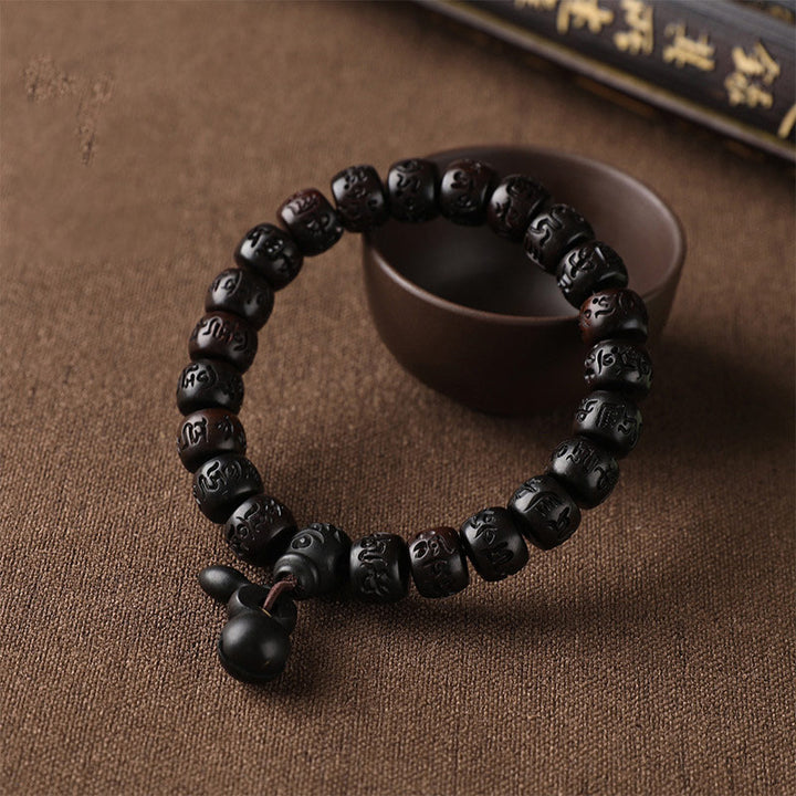 Buddha Stones Tibetaanse Armband ter bescherming tegen blikseminslag van hout - image 2