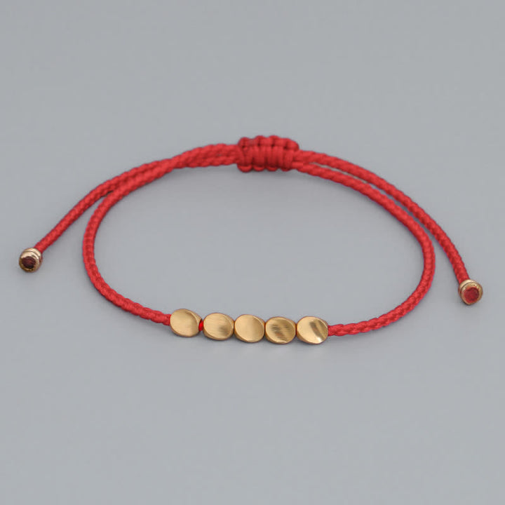 Buddha Stones Feng Shui geluksarmbandje met rood Armband - image 1