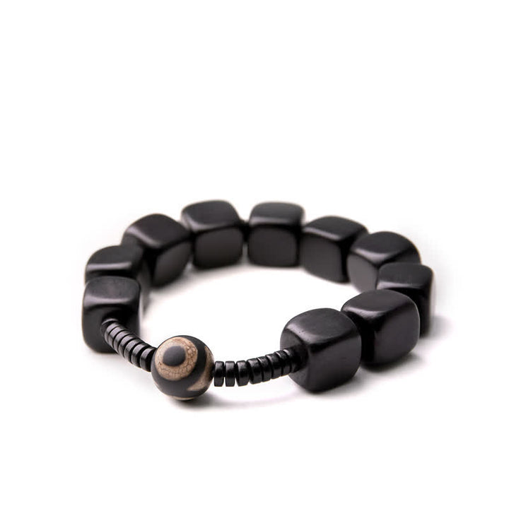 Buddha Stones Tibetaanse ebbenhouten Dzi-kralen Armband - image 12