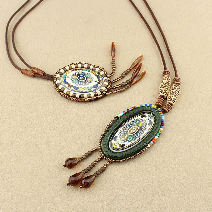 Buddha Stones Mandala-patroon kralen creatieve Ketting - image 10