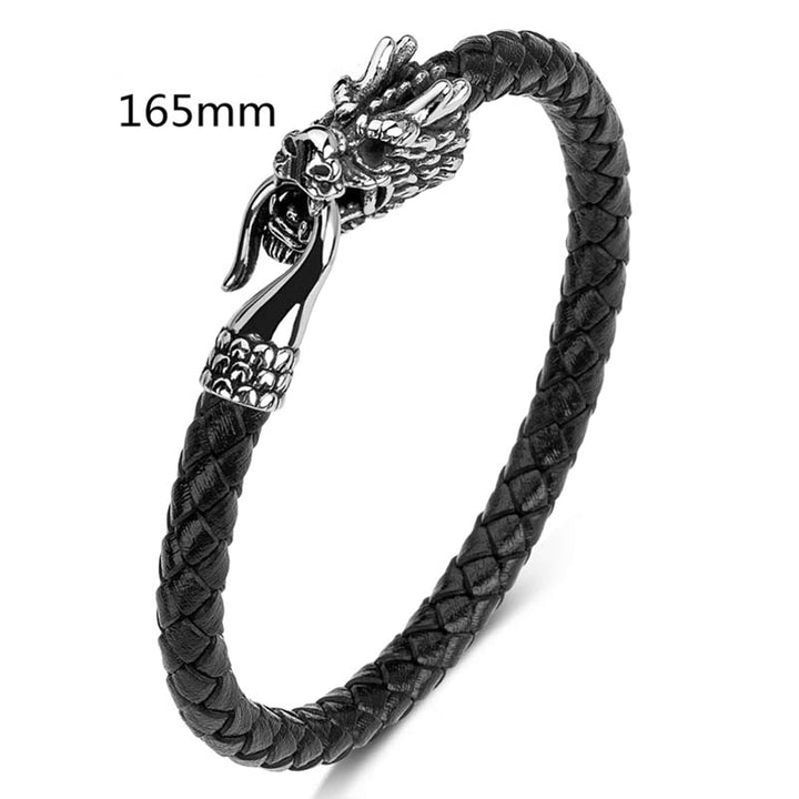 Buddha Stones Armband van titaniumstaal ter bescherming en geluk - Zwart - 165 mm - image 16