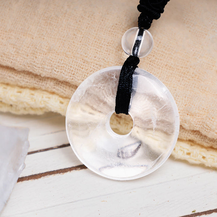 Buddha Stones Geluksmunt hanger met helende kristal edelsteen Ketting - image 32