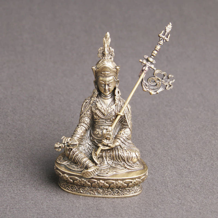 Buddha Stones Padmasambhava Boeddhabeeld Sereniteit Koperen Beeld Decoratie Tempelornament - image 7
