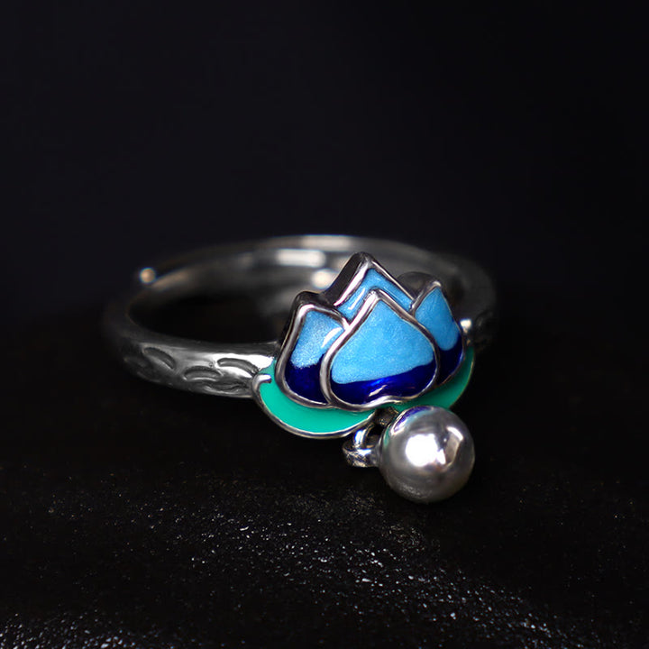 Buddha Stones Ring met lotusbloemmotief - image 3