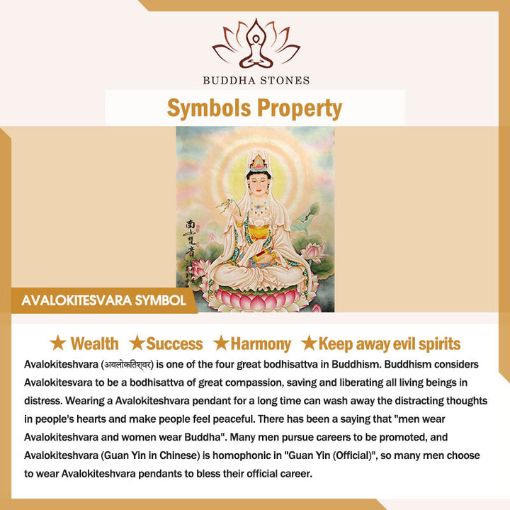 Buddha Stones Duizendhandige Kwan Yin Avalokitesvara Jade Ketting - image 13
