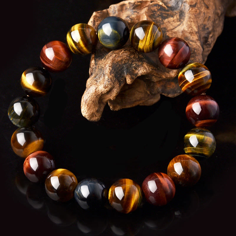 Buddha Stones Natuurlijke tijgeroog Armband voor positieve bescherming - image 1