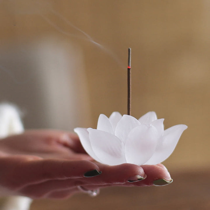 Buddha Stones Mini Lotus Liuli Kristal Genezing Meditatie Wierook - image 5