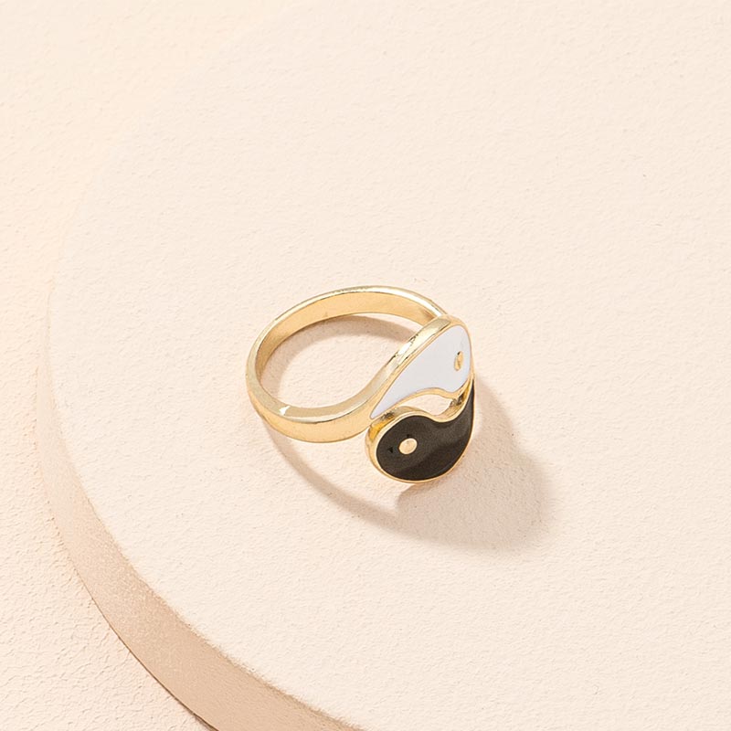Verstelbare Ring met Yin Yang-symbool en zegenmotief voor stellen. - image 4