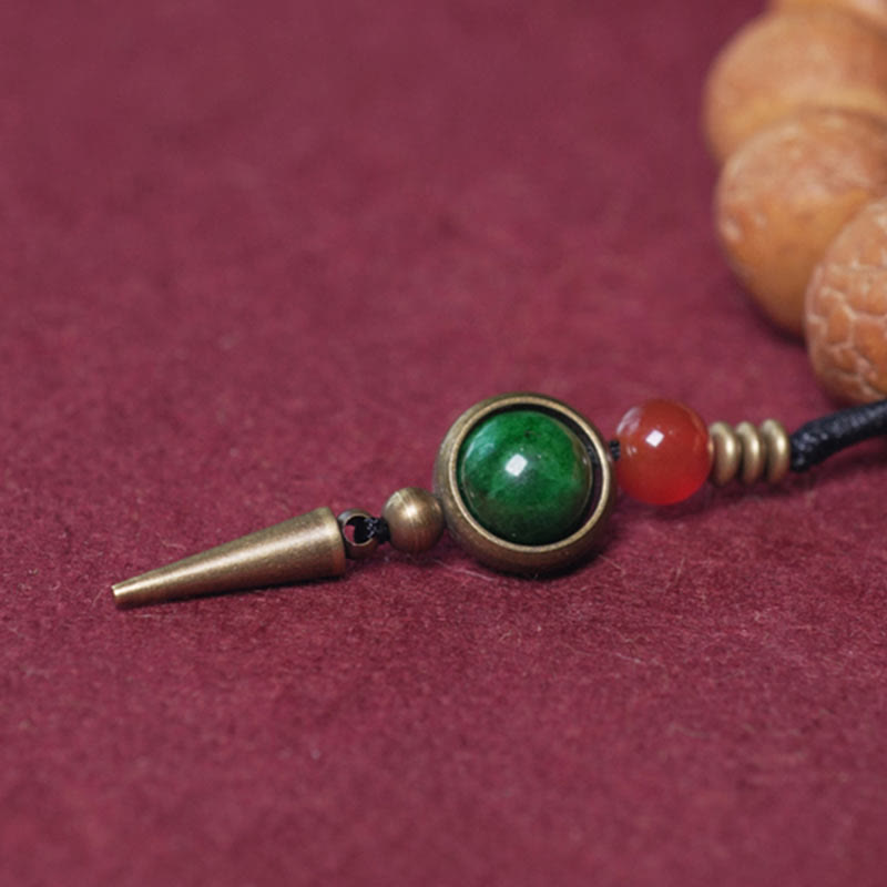 Buddha Stones Tibetaanse Bodhizaad Dzi kraal vredesamulet Pols Mala Armband - image 3