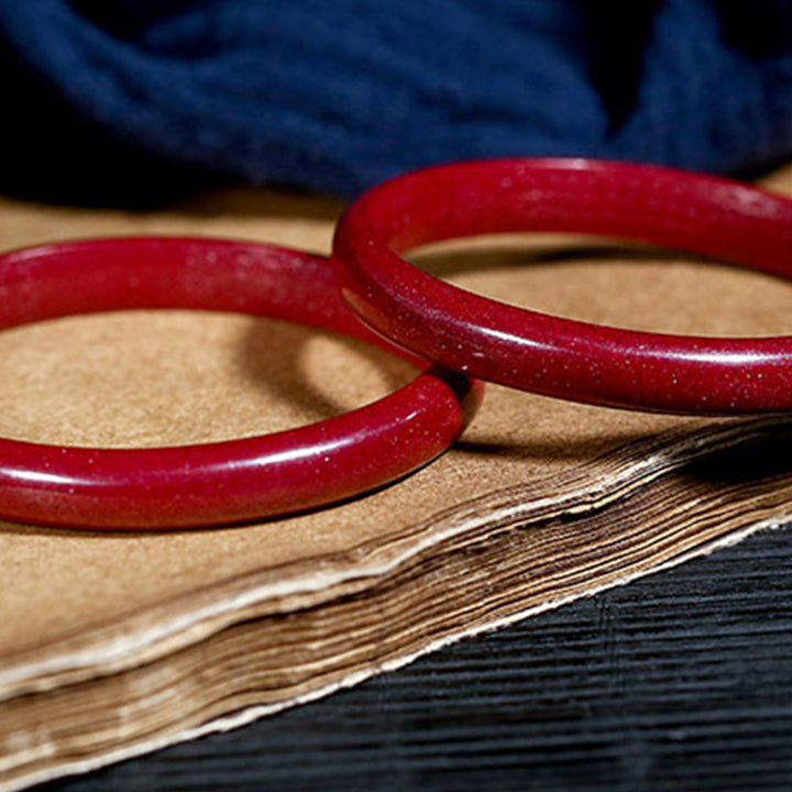 Buddha Stones Armband met gravure van de Hartsoetra van Cinnabar en een zegenmotief. - image 5