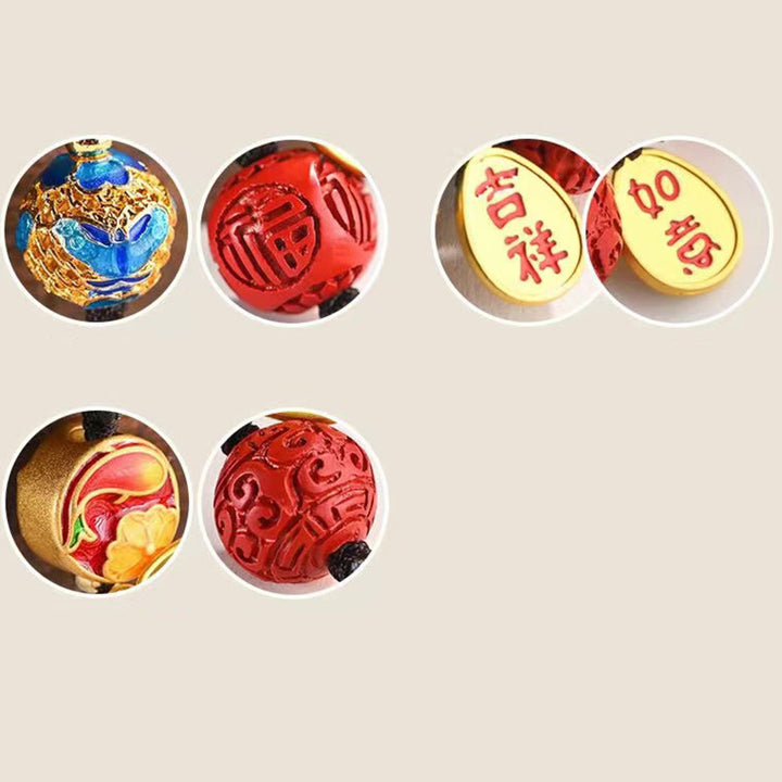 Buddha Stones Fu Karakter Zegen Ruyi Charm Sleutelhanger - image 17