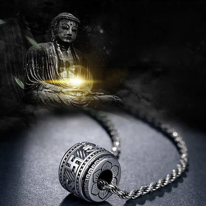 Buddha Stones Tibet Om Mani Padme Hum bescherming Ketting hanger - image 1
