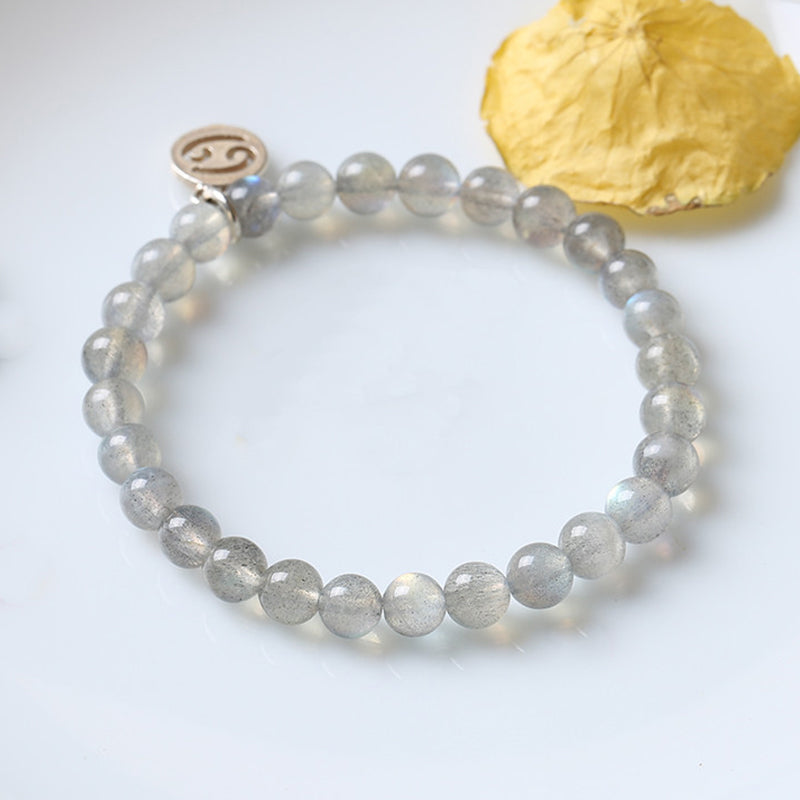 Armband met maansteen en de 12 sterrenbeelden van de dierenriem - image 10