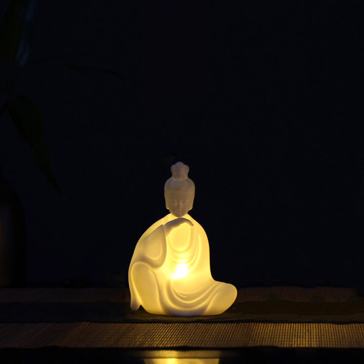 Boeddha Avalokitesvara Ksitigarbha Bodhisattva zegen keramische LED-decoratie - Avalokitesvara - image 9