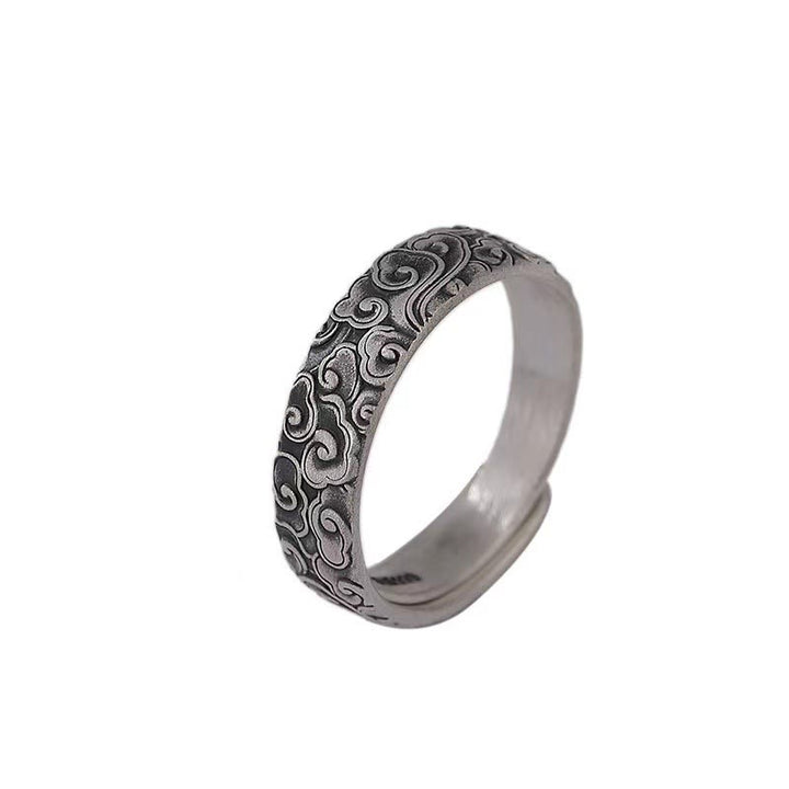 Buddha Stones Vintage Ring met wolkenpatroon - image 7