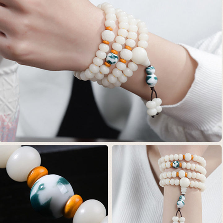Buddha Stones Bodhi-kraaltje lotus zegen Armband - image 14