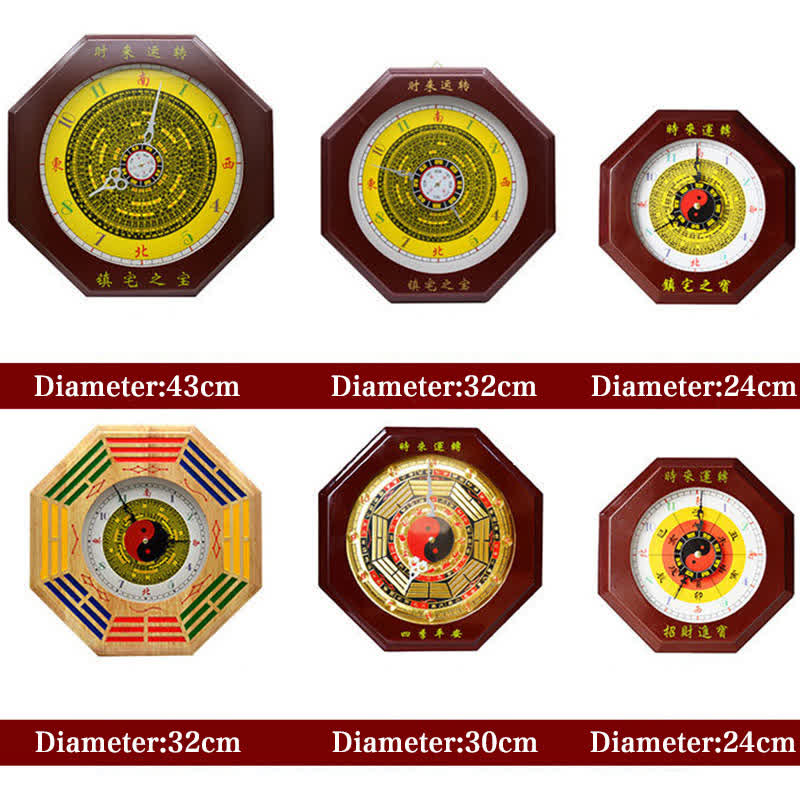 Feng Shui Bagua-kaart, energiebalanskaart, wandklok - image 27