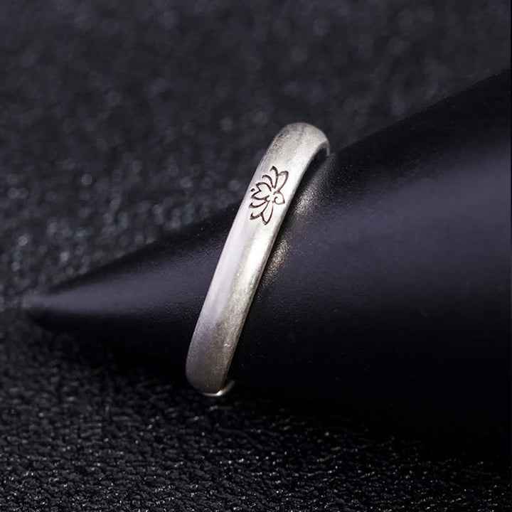 Buddha Stones Lotusbloem Ring van 925 sterling zilver - image 4