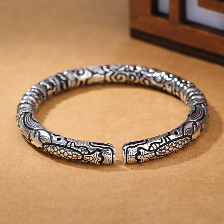 Buddha Stones Bangle-armband met drakenkop als symbool voor geluk - image 5