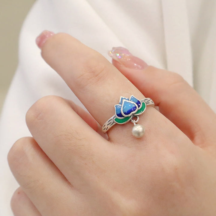 Buddha Stones Ring met lotusbloemmotief - image 10