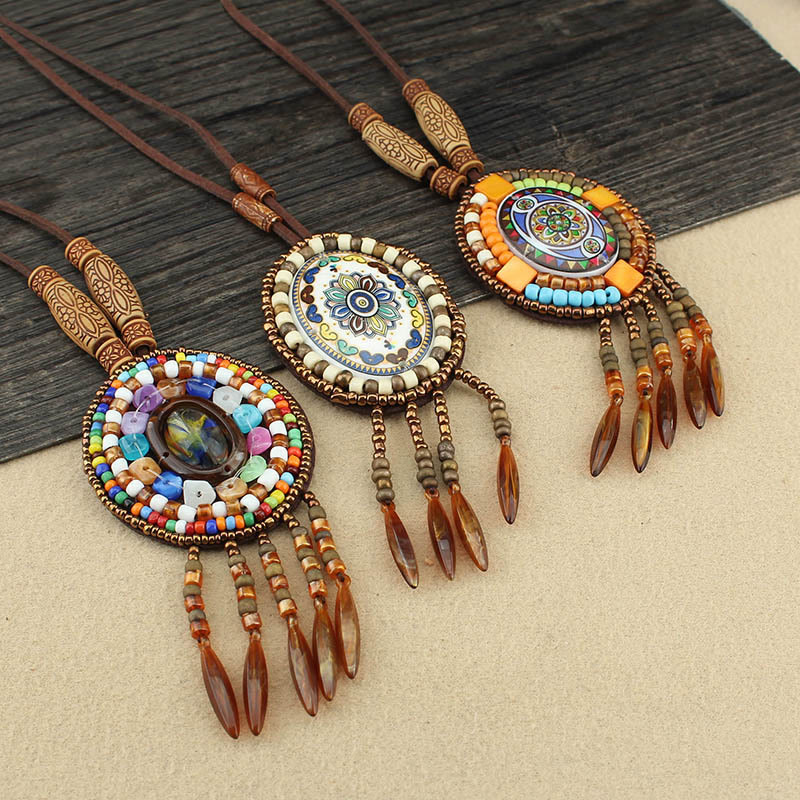 Buddha Stones Mandala-patroon kralen creatieve Ketting - image 1