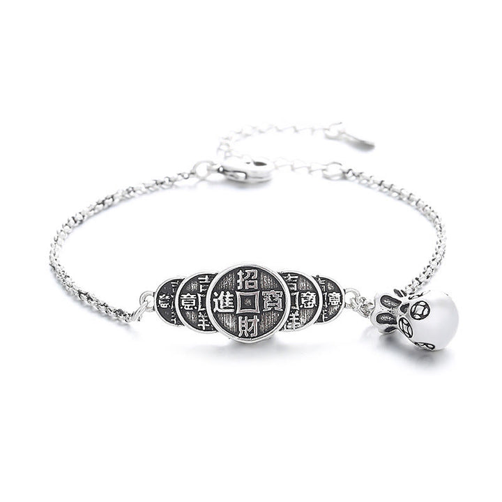 Buddha Stones Koperen munten geldzak rijkdom Armband - image 5