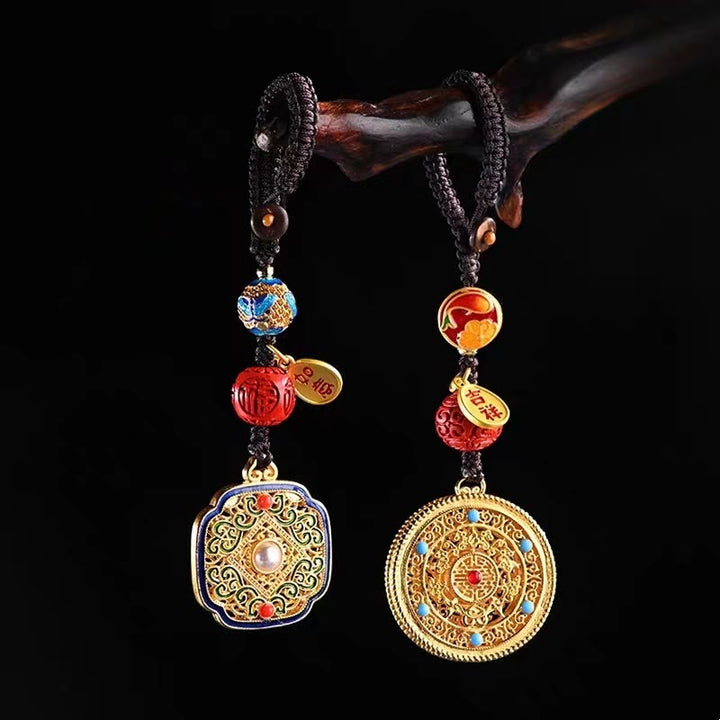 Buddha Stones Fu Karakter Zegen Ruyi Charm Sleutelhanger - image 0