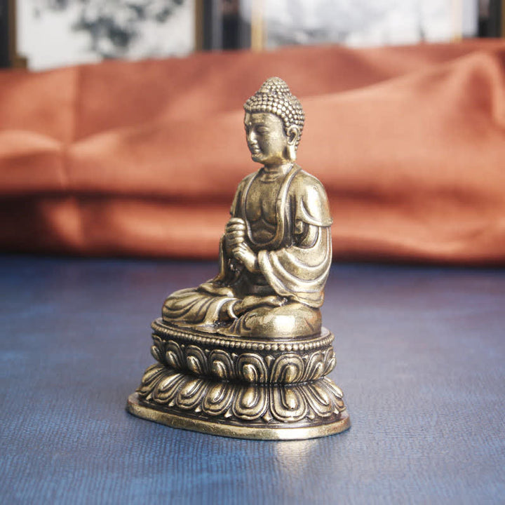 Buddha Stones Tathagata Boeddha Sereniteit Koperen Beeld Decoratie - image 4