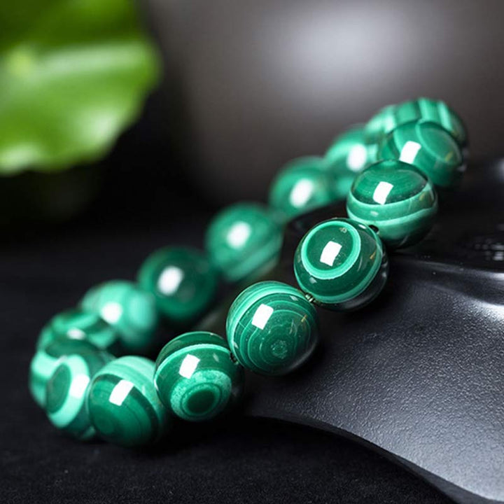 Buddha Stones Natuurlijke malachiet Armband voor rust en ontspanning - image 10