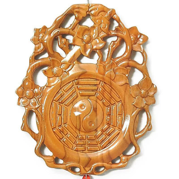 Feng Shui Bagua-kaart Perzikhout Chinese knopen Balans Energiekaart - image 4