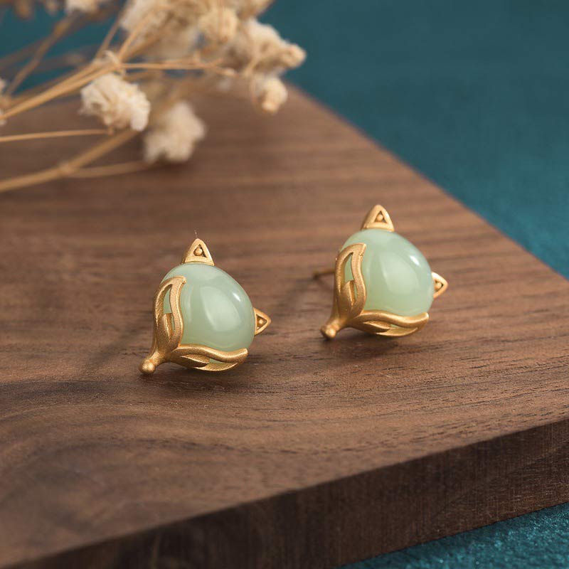 Buddha Stones Feng Shui Jade Oorbellen - Jade - image 0
