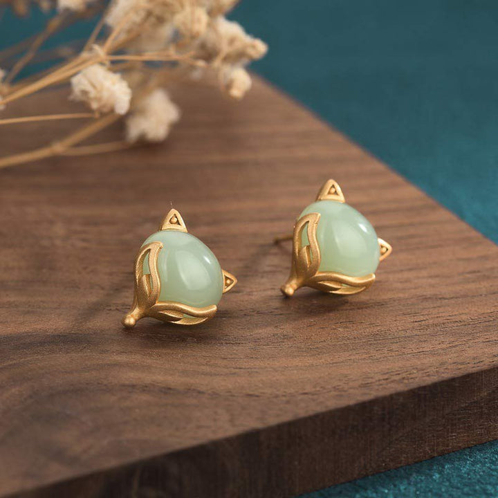 Buddha Stones Feng Shui Jade Oorbellen - Jade - image 0