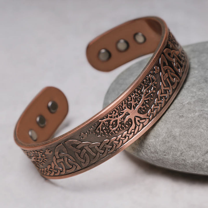 Buddha Stones Geluksboom Levensbalans Bangle Verstelbare Manchetarmband - image 2