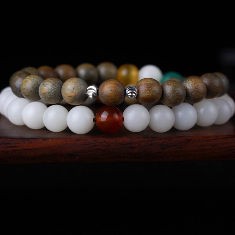 Groene sandelhout Bodhizaad Wake Up Luck Armband - image 3