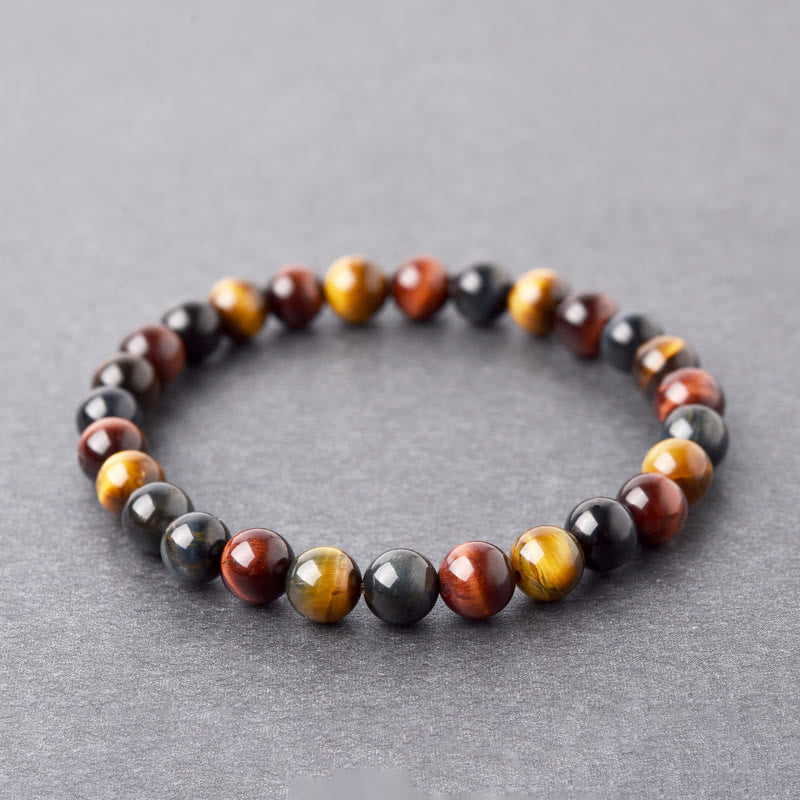 Buddha Stones Natuurlijke tijgeroog Armband voor positieve bescherming - image 5