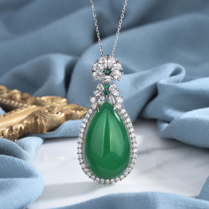 Cyaan Jade Harmonie Ketting - image 1