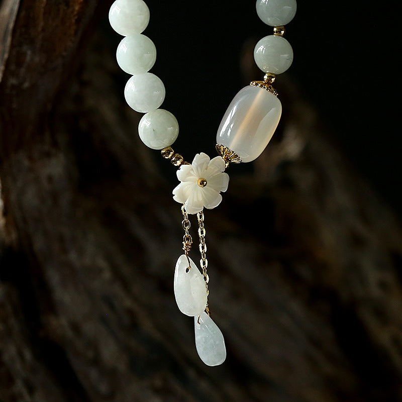 Buddha Stones Natuurlijke witte jade Armband - image 3