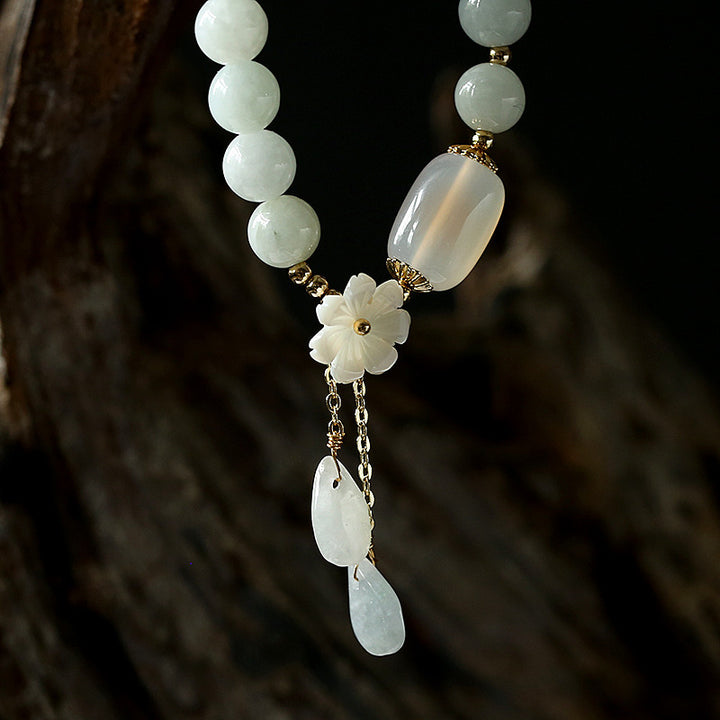 Buddha Stones Natuurlijke witte jade Armband - image 3
