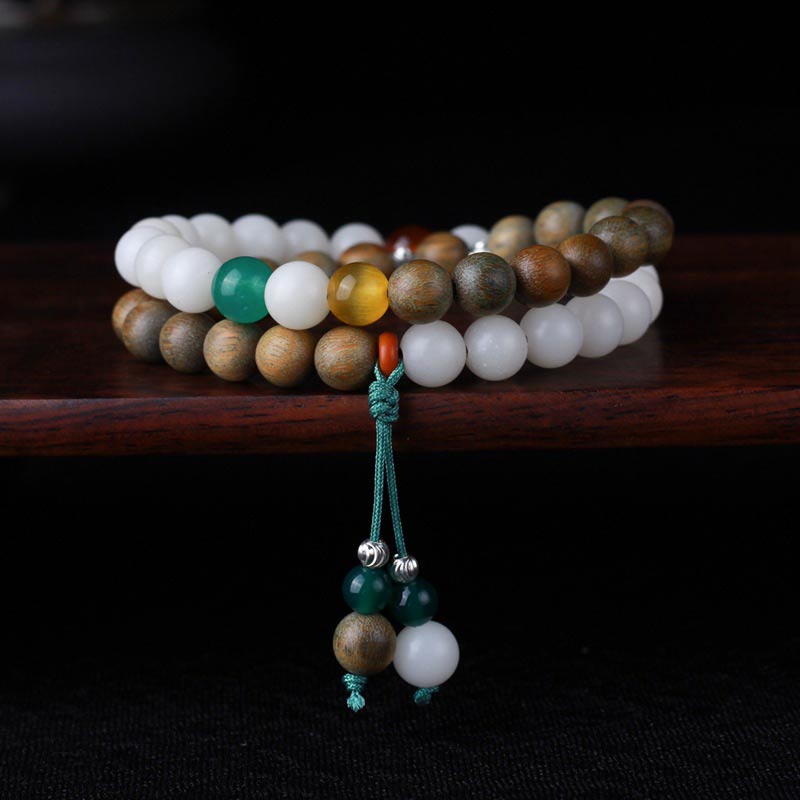 Groene sandelhout Bodhizaad Wake Up Luck Armband - image 0