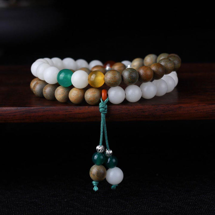 Groene sandelhout Bodhizaad Wake Up Luck Armband - image 0