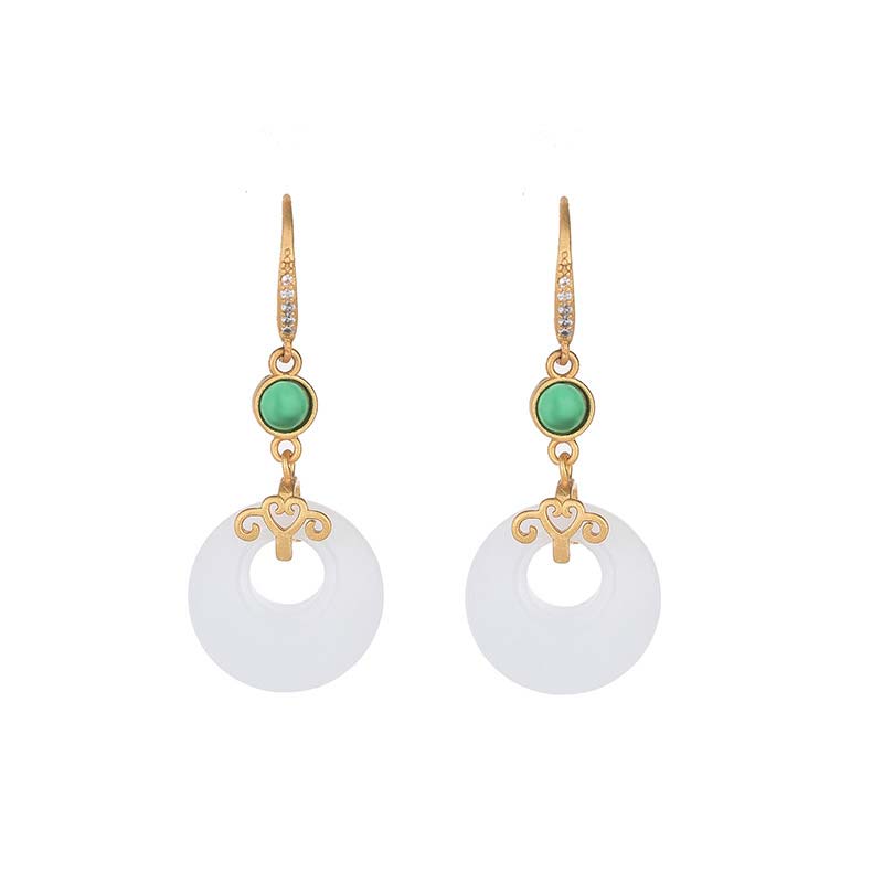 Feng Shui witte jade zegen Oorbellen - image 18