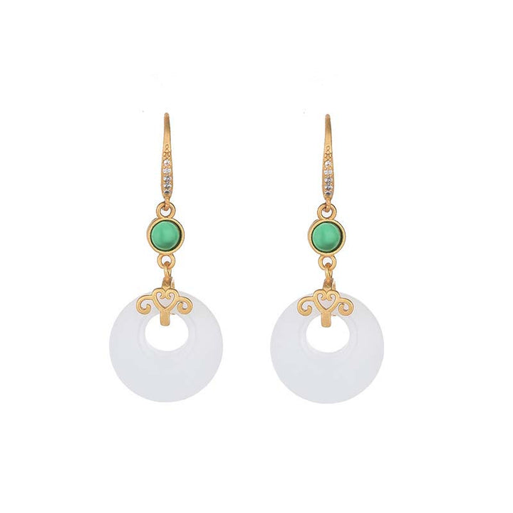 Feng Shui witte jade zegen Oorbellen - image 18