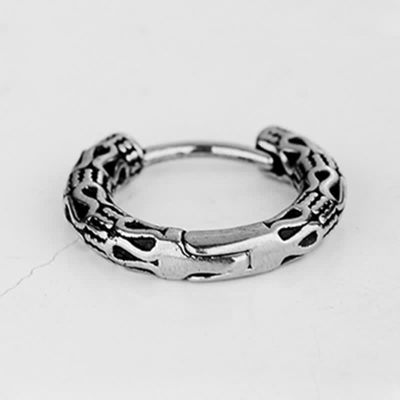 Retro patroon titanium stalen Oorbellen - image 5